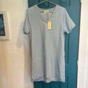 Denim By Ellison Chambray midi dress - M